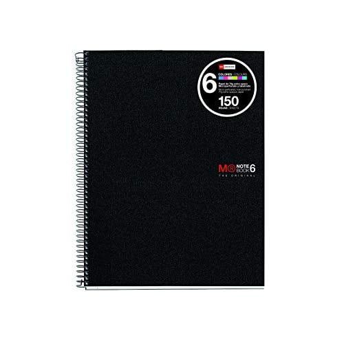 Graph/Quad Pages Red Miquelrius Small 4 Subject Spiral Notebook 4.5 x 6