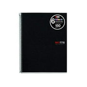 Miquelrius 8.25 X 11.75 A4 Wirebound Notebook, 6-Subject, Graph Paper, Black