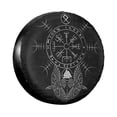 thumbnail image 1 of Compass Logo Spare Tire Cover for Pajero Custom l Camper Waterproof Dust-Proof Car Wheel Covers 14-17hh, 1 of 5