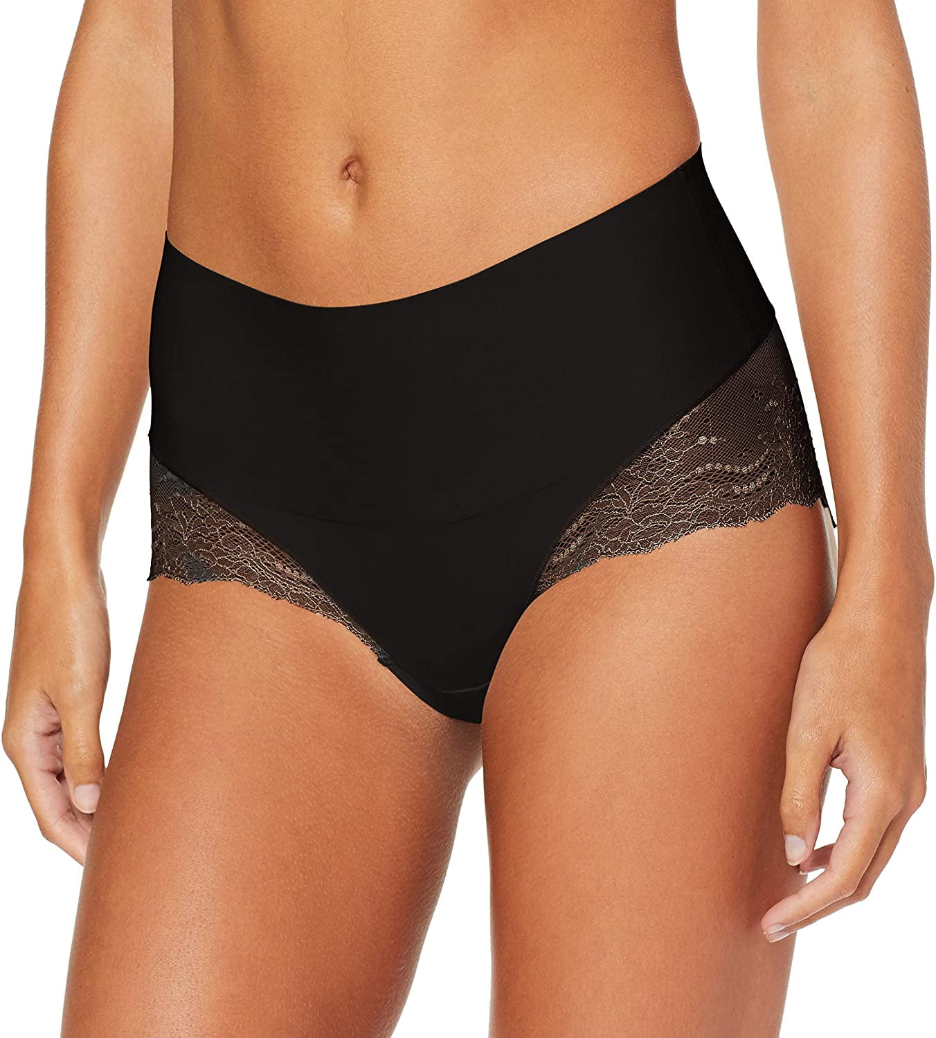 SPANX Women's UndieTectable¿ Lace HiHipster Panty Black XLarge