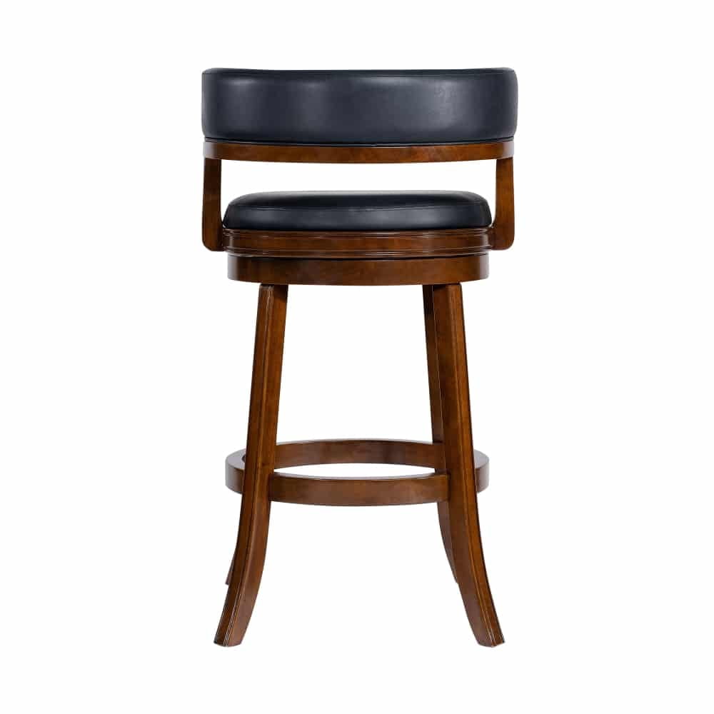 Boraam Balen Swivel Wood Bar Stool -Cappuccino Finish