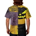 thumbnail image 6 of Domuza Halloween Scrub Tops Men Novelty Spooky Print V-Neck Short Sleeve Nurse Uniform Shirts Comfy Soft Classic Fit Medical Scrub Tops M, 6 of 6