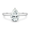 thumbnail image 2 of ESTE ORIGIN 2.00Ct Pear Cut IGI Certified Lab-Grown Diamond Solitaire Engagement Ring in 14K White Gold for Women US 8.5, 2 of 8