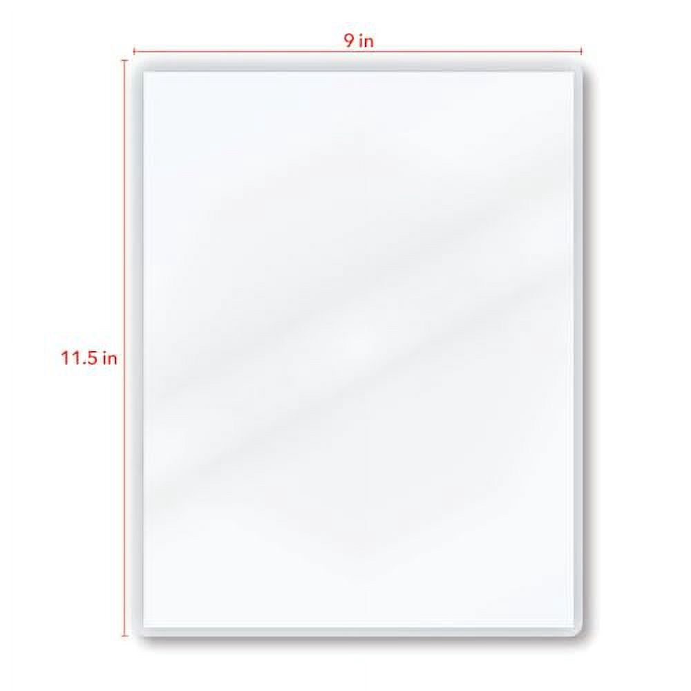 TruLam 3 Mil Sticky-Back Laminating Pouches with Rounded Corners | Letter Size | 9 in. x 11-1/2 in. | Glossy Finish | Premium Adhesive for High-Clarity | 2 Carriers Included | 100 Pack