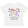 thumbnail image 3 of Inktastic My Auntie Loves Me Cute Unicorn Boys or Girls Toddler T-Shirt, 3 of 5