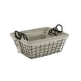 thumbnail image 3 of Tapered Metal Wire Set Of 3 Rectangular Storage with Liner, 3 of 7