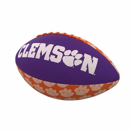 Clemson Tigers Repeating Mini Size Rubber Football