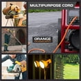 thumbnail image 6 of Iron Forge Cable 25ft Lighted Outdoor Heavy Duty Extension Cord with 3 Outlet - 15 Amp 10/3 SJTW Orange 10 Gauge Extension Cord with Multiple Outlets, 6 of 6