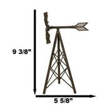 Rustic Country Farm Agricultural Windmill Outpost Wind Spinner Cast ...