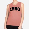 thumbnail image 2 of 1990 College Style Women's Muscle Tank Large Desert Pink, 2 of 5