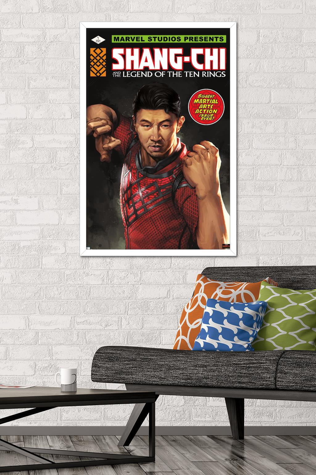 Marvel Shang-Chi and the Legend of the Ten Rings - Action Issue Wall Poster, 22.375" x 34", Framed