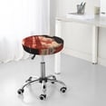 thumbnail image 7 of Goofa Silhouette Trumpet Red Art Printed Stool Covers Round, Waterproof Round Bar Stool Covers Anti-Slip Round Bar Stool Seat Cover with Elastic Bands Durable-13 inch, 7 of 7