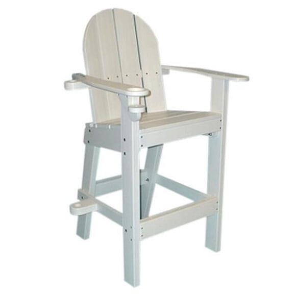 DMO TWLG500W 30 x 30 in. Plastic Lifeguard Chair - White
