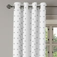 thumbnail image 3 of Ambesonne Black and White Grommet Curtain, Skull Art, 50" x 54", Charcoal Grey White, 3 of 6
