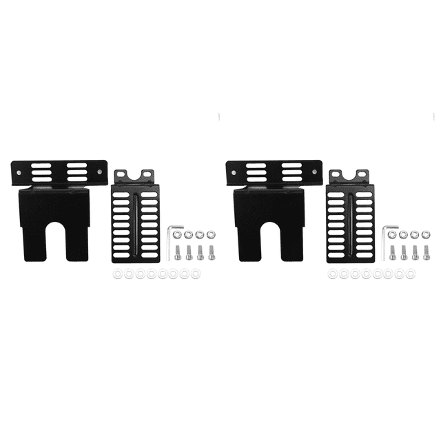 Ensemble de 4 Supports de Moteur de Rôtissoire en Acier Inoxydable Plaques de Support de Moteur de Barbecue Universelles Outils de Camping en Plein Air
