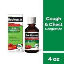 Robitussin Max Strength Cough Congestion DM and Cold Medicine, 4 Fl Oz