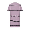 thumbnail image 3 of Zpanxa Summer Dresses for Women Large Print Short Sleeve V-Neck Pocket Dress, 3 of 5