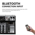 thumbnail image 4 of Mezclador de Audio Bluetooth de 4 Canales, Consola de Mezcla de Sonido, Interfaz de Audio, Tarjeta de Sonido USB para Estudio, Escenario, DJ, Hogar, Enchufe de la UE, 4 of 5