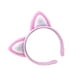 thumbnail image 2 of Diadema Qarigey con orejas de gato rosa, 2 of 6