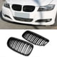 thumbnail image 3 of Car Carbon Fiber Glossy Black Double Slat Front Kidney Grille Grill for E90 E91 3 Series 2009-2011, 3 of 5