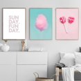 thumbnail image 3 of Póster de comida de helado de caramelo rosa de verano, lienzo Pop, arte de pared, imagen impresa, pintura, habitación de niñas, guardería, decoración del hogar, moda, 3 of 4