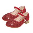 thumbnail image 1 of Crystal Slippers Cinderella Party Wedding Sequined Princess Leather Shoes, 1 of 3