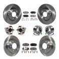 thumbnail image 1 of Transit Auto Front Rear Wheel Hub Bearings Assembly Disc Brake Rotors and Ceramic Pads Kit (10Pc) for Car 2014 Kia Forte LX Without 15" Factory Wheels - Left Right Side (Driver Passenger) KBB-126576, 1 of 2