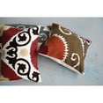 thumbnail image 3 of Creative Co-Op Cotton Embroidered Pillow with Suzani Embroidery, 3 of 9