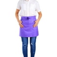 thumbnail image 4 of Kitchen Aprons, 7 Solid Half Length Practical Apron Bulk Women Men Apron With Pockets For Kitchen Restaurant Chef BBQ Drawing, 4 of 5
