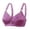 Purple, variant on Women’s Bras Women's Wireless Seamless Matte Mini Rib Bra Purple 95C
