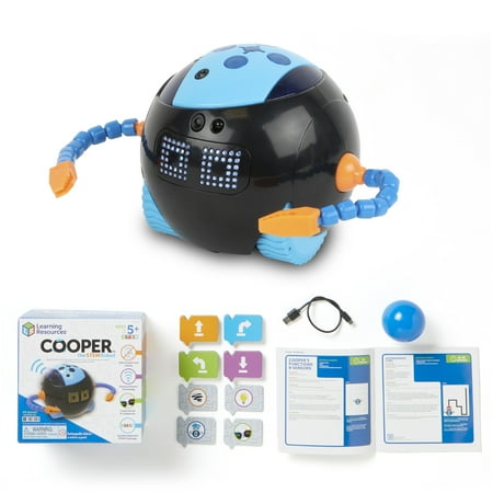 Learning Resources Cooper the STEM Robot Coding for Kids Robotics Kids Montessori Programming Ages 5 and Up