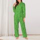thumbnail image 2 of Balery St Patrick's Day Conjunto de Pijama con Estampado para Mujer, Conjunto de Dos Piezas con Manga Larga, Ropa de Dormir Suave con Bolsillos, Pijamas Cómodos-Large, 2 of 7