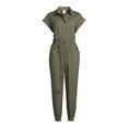 thumbnail image 5 of No Boundaries Juniors’ Button-Front Jumpsuit, 5 of 5