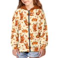 thumbnail image 3 of chaqlin Animals Hoodies for Girls 11-13 Trendy Y2K Full-Zip Sweatshirts Kids Long Sleeve Hooded Jacket Soft Drop Shoulder Cardigan with Pockets, 3 of 7