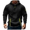 thumbnail image 6 of Gibobby Mens Hoodie Sweatshirt Zip Up Hooded Sweatshirts Soft Casual Hoodies(Black,S), 6 of 7