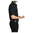thumbnail image 4 of Mafoose Male Silk Touch Polo Men Extended T-Shirts Black 6XL, 4 of 7