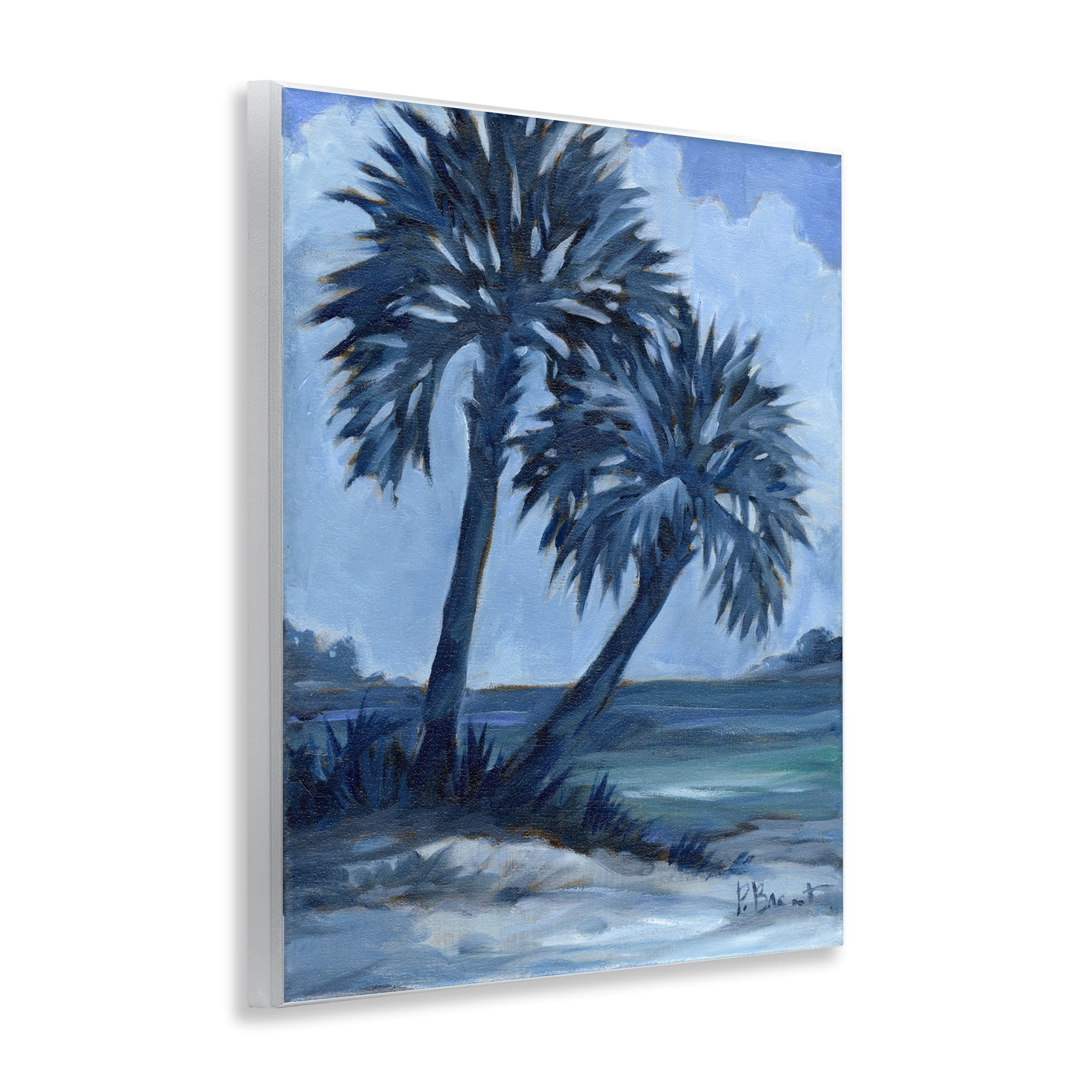 Stupell Industries Impressions Of Palms Landscape & Nature Painting Unframed Art Print Wall Art, 11 x 14