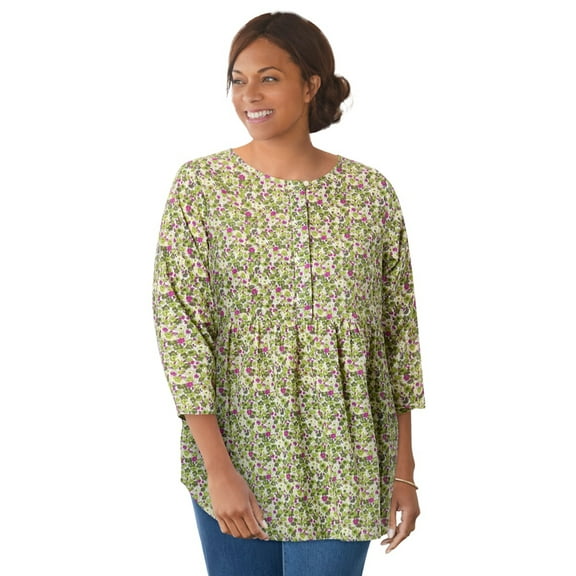 Woman Within Plus Size Empire Waist Blouse