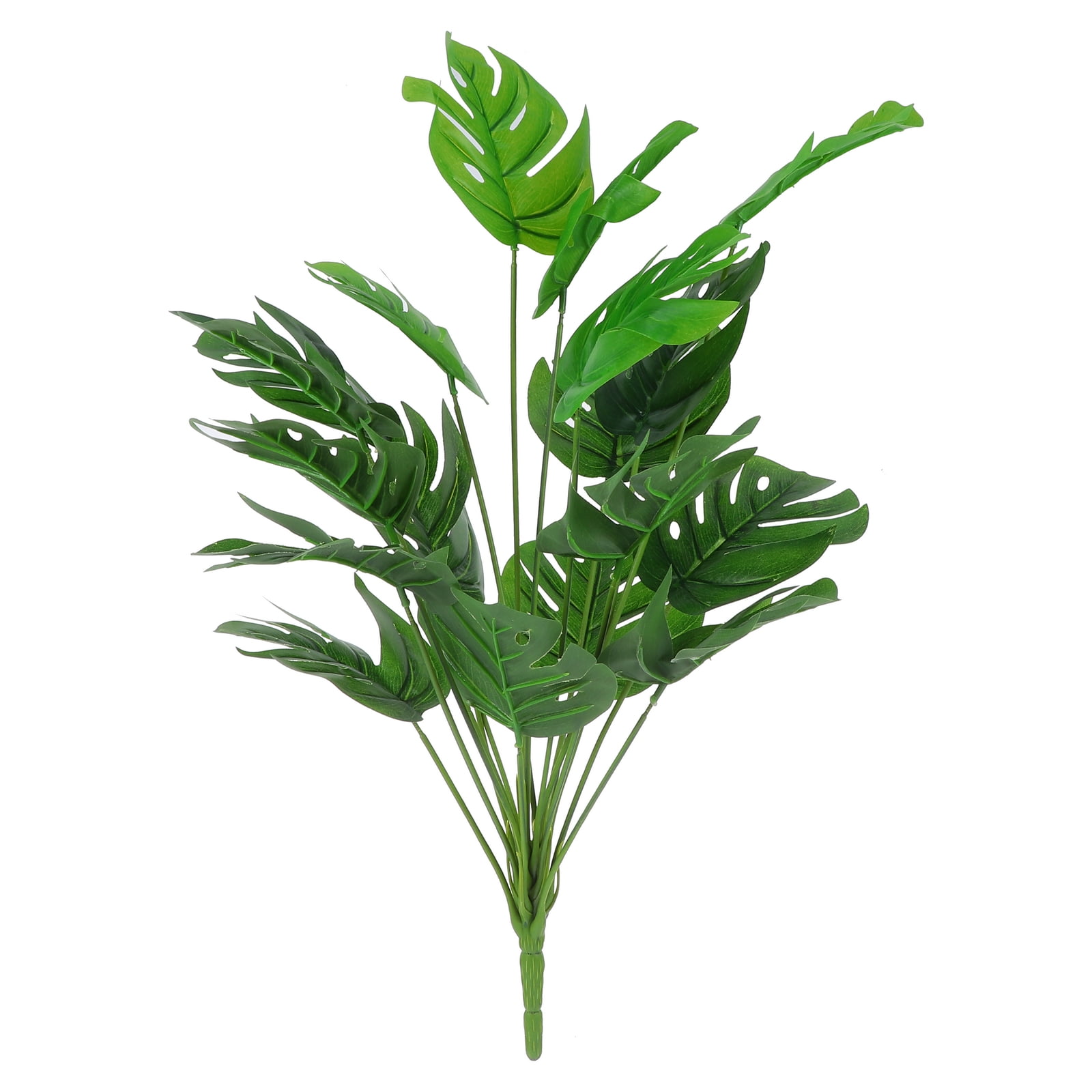 Frcolor Plant Fake Branch Leaves Monstera Leaf Vase Faux Stems