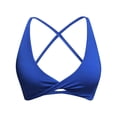 thumbnail image 3 of 2025 Strappy Yoga Sports Bras for Women Padded Criss-Cross Back Tank Tops, 3 of 6