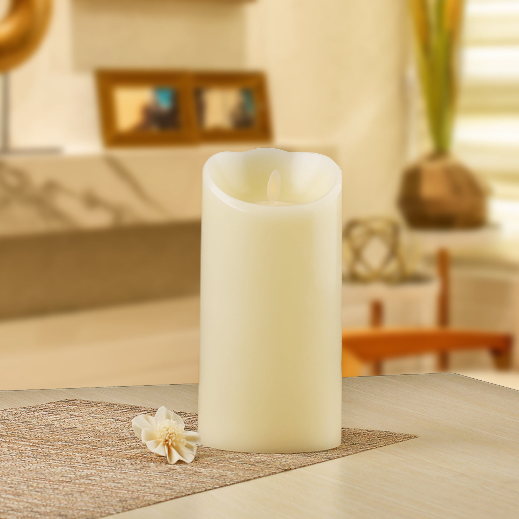 Flameless LED Candle Flickering Pillar Battery Operated Home Candles 