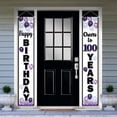 thumbnail image 5 of Happy 20th Birthday Decorations,20th Purple Balloon Birthday Theme Door Hanging Banner Sign,Cheers to Twenty Years Old Bday Party Supplies., 5 of 10