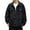 a-Black408126, variant on Men's Coat Autumn Winter Solid Color Oversized Denim Jacket With Bust Pockets Long Sleeve Button Front Relaxed Street Style Coat For Casual Daily Streetwear Activities Versatile Outerwear