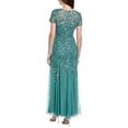 thumbnail image 2 of Adrianna Papell womens  Bead & Sequin Maxi Dress, 4, Green, 2 of 4