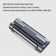 thumbnail image 3 of MK-200 M.2 Disipador de calor Cooler Thermal Pad para NGFF NVMe 2280 SSD (Gris plateado), 3 of 9