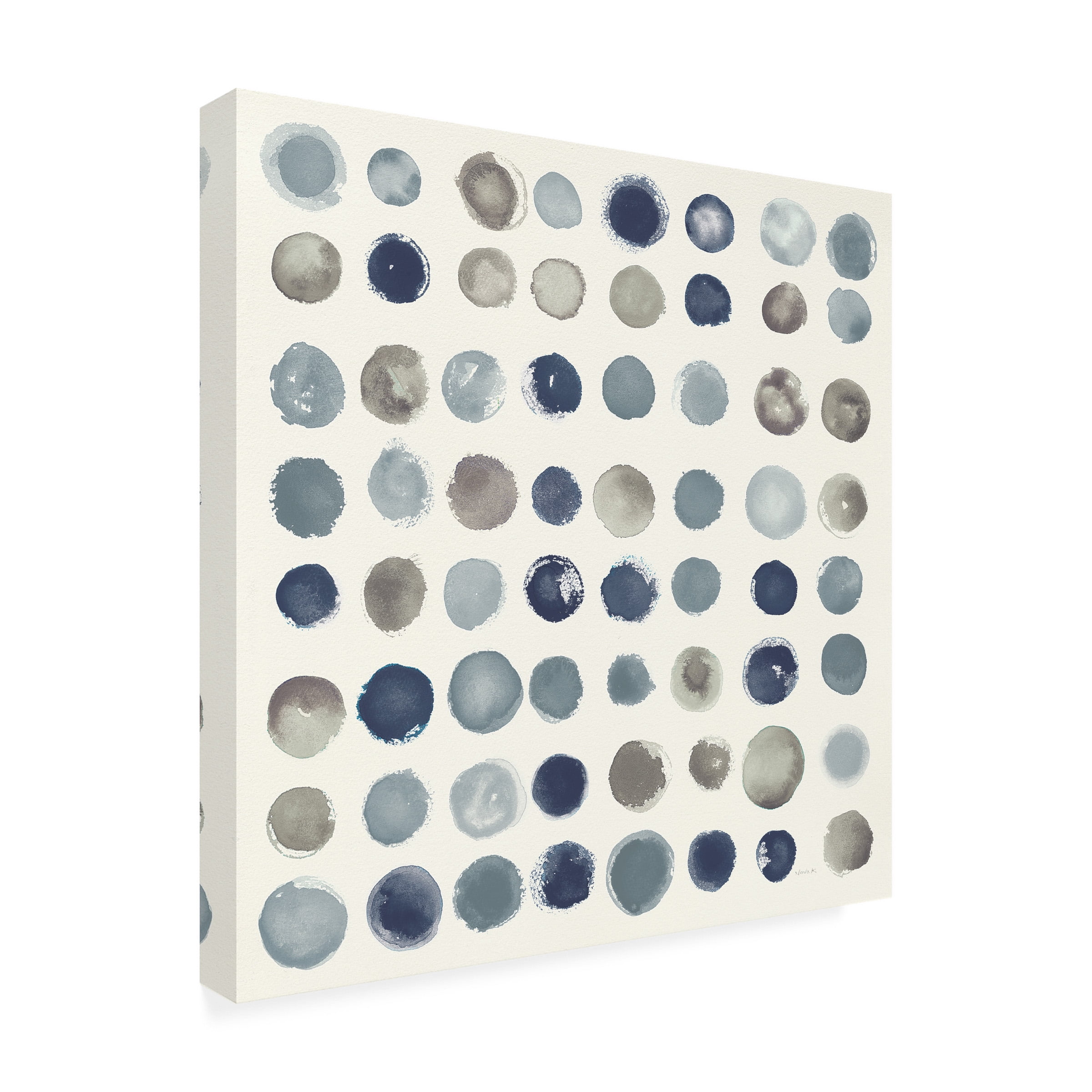 Shirley Novak 'Spot of Rain Neutral' Canvas Art