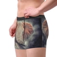 thumbnail image 2 of Balery Elephant in Smoke Calzoncillos bóxer para hombre, ropa interior de algodón suave y transpirable con cinturilla de nailon-X-Large, 2 of 5