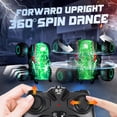 thumbnail image 3 of YCFUN RC Monster Truck Toys for Kids, 360° Stunt Remote Control Cars with LED and Music, Dinosaur Toy RC Car for Kids Boys Ages 3-12 (Green), 3 of 8
