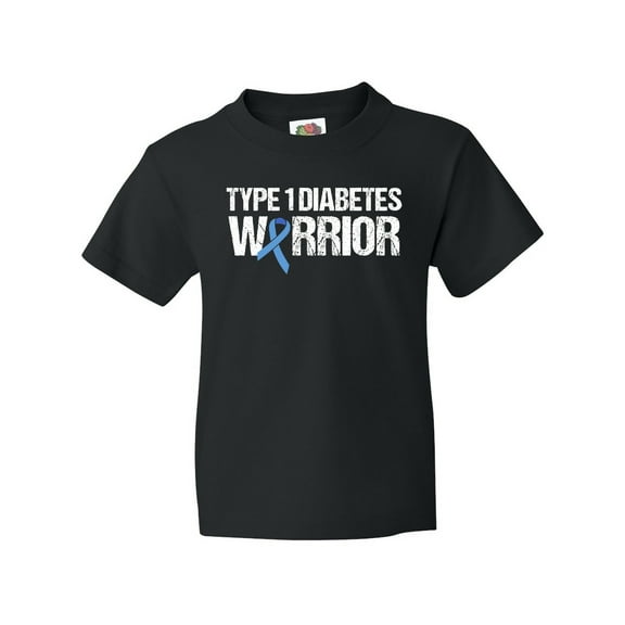 Inktastic Type 1 Diabetes Warrior Youth T-Shirt