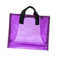 thumbnail image 1 of Bolsa grande Totes transparente Hugo para deportes conciertos playa viajes Violeta, 1 of 7